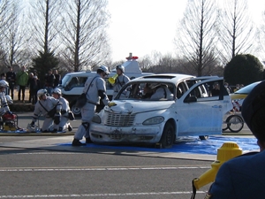 平成25年1月30日　総合公園北関交通事故訓練