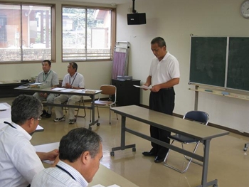 高橋町長からの説明